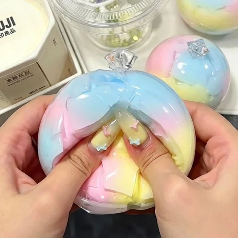 말랑이 슬랑이 왁뿌볼 왁스 스쿼시 솜사탕 청사과 키덜트 스트레스볼 크런치