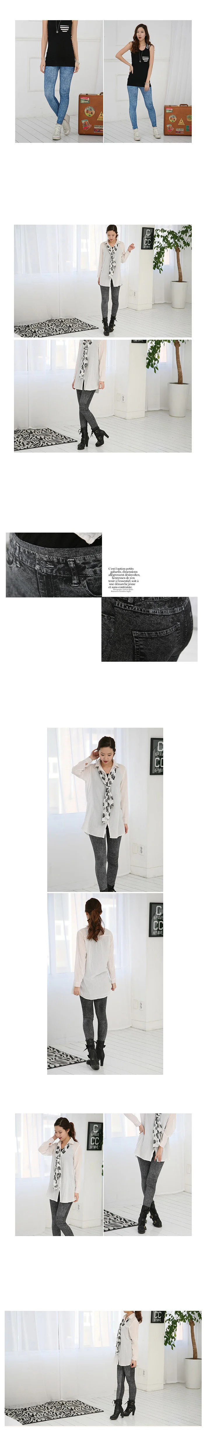 스판 청나염레깅스 면레깅스 스판레깅스 쫄바지 상세2