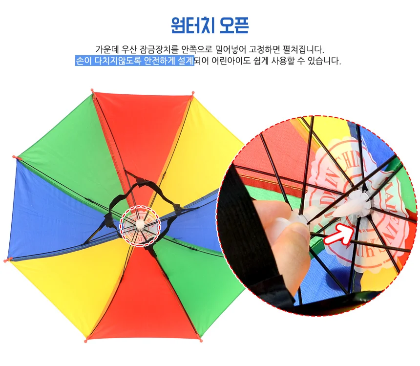 그늘막 우산 모자 상세4