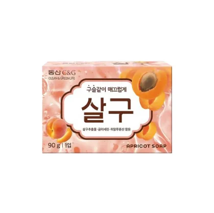 구슬같이 매끄럽게 상큼한 살구향 살구비누 90g 4입 상세1