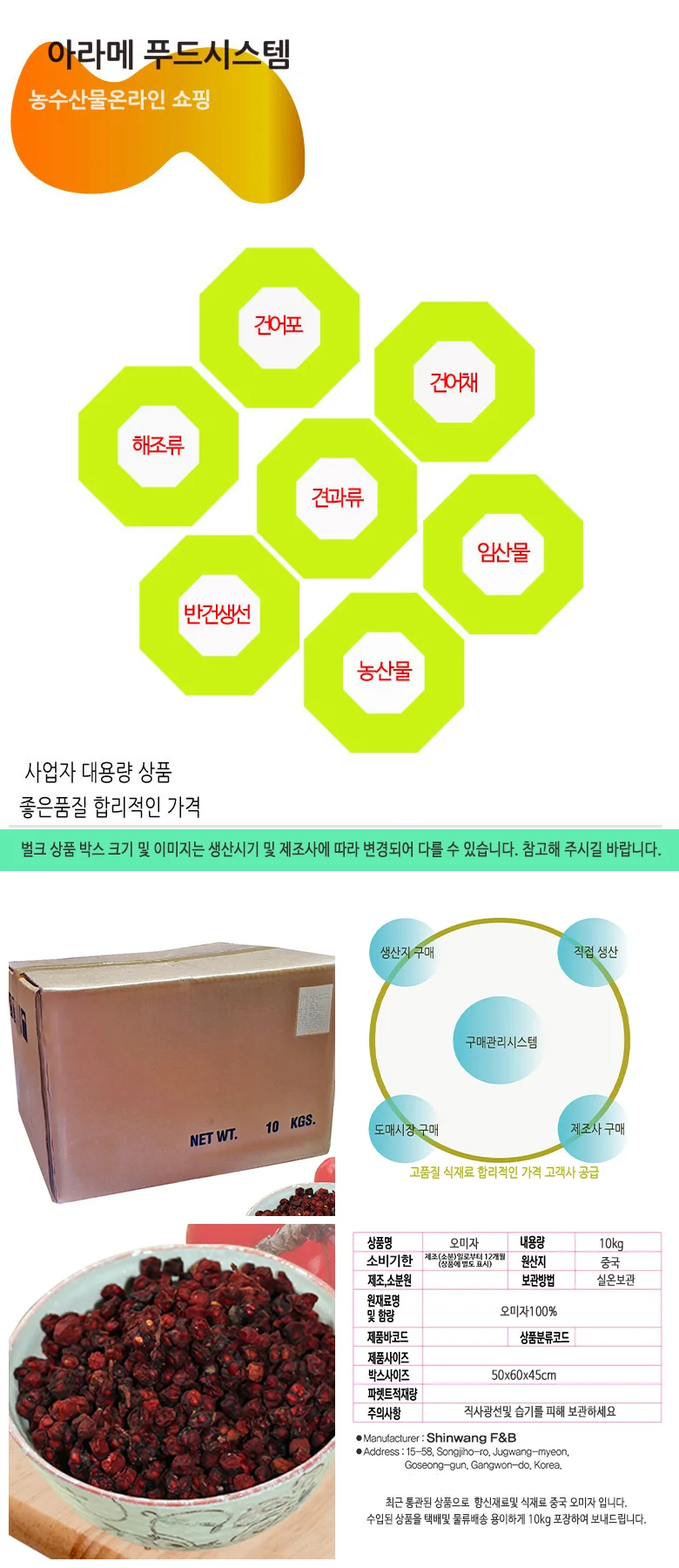 오미자 10kg 상세4