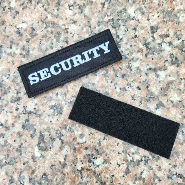 SECURITY 와펜 시큐리티 자수패치 보안요원 단체 택티컬 스텝 와팬 보안 경비 요원 가방 캠핑 스탭