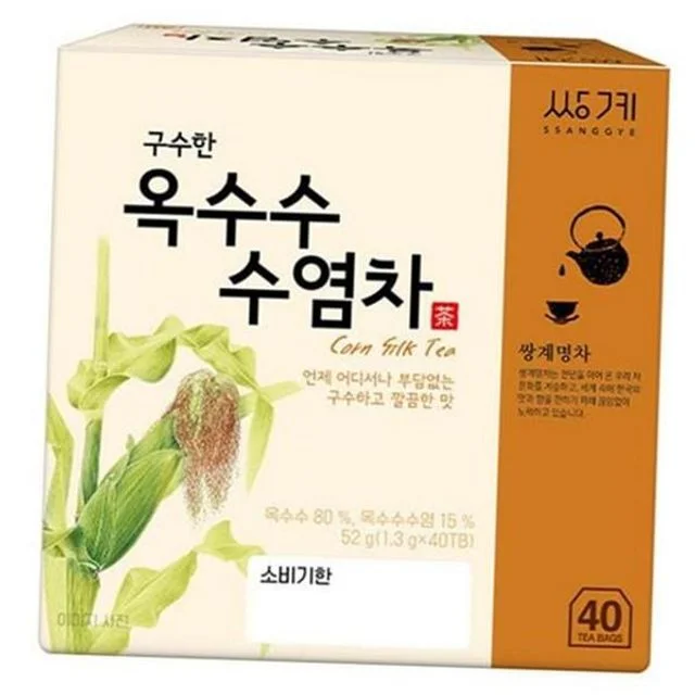 옥수수수염차 티백 구수한 옥수수수염차 시원한 따뜻한 국산 선물 구수하고 무카페인 끓이는 카페인 고소한