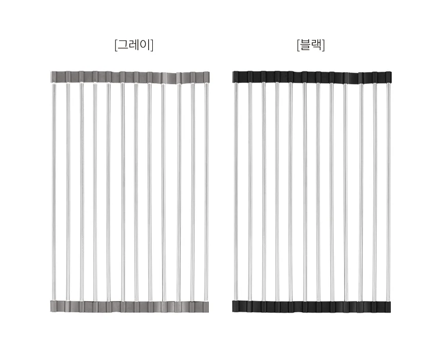 주방롤 매트 그릇 접이식 건조 물빠짐 트레이 18 25 상세3