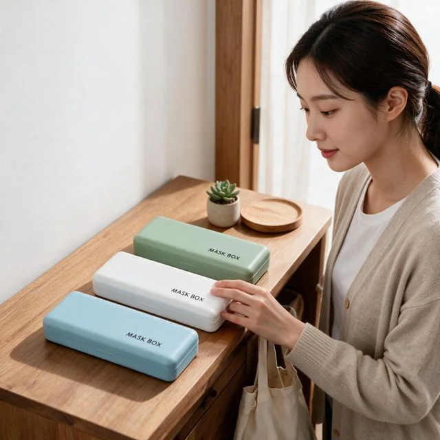 마스크보관함 보관통 휴대용 케이스 위생용품 가방 소지품 파우치 보관