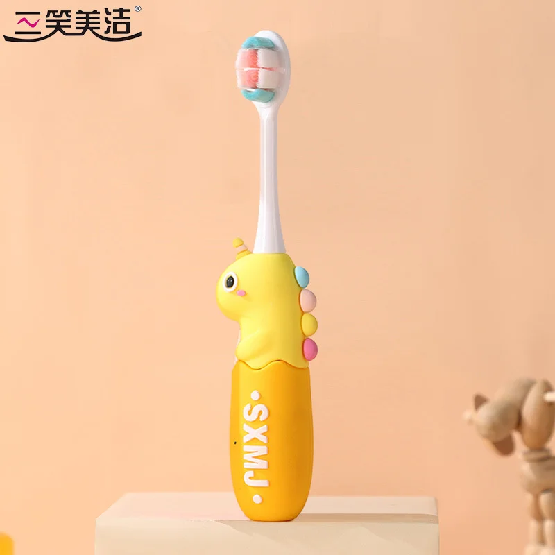 유니콘칫솔 산샤오 메이지 어린이 칫솔 부드러운 털 잇몸 케어 3-6-12세 초등학생 아기 상세3