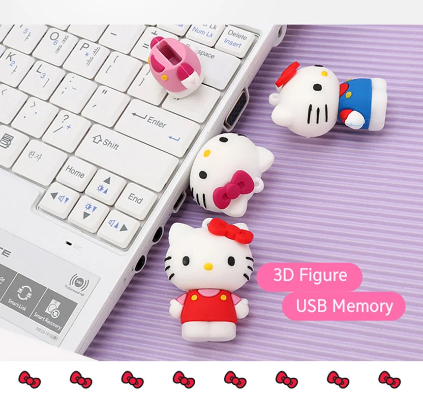 3D 피규어 USB 16G 연핑크 초고속 16기가 캐릭터 상세3
