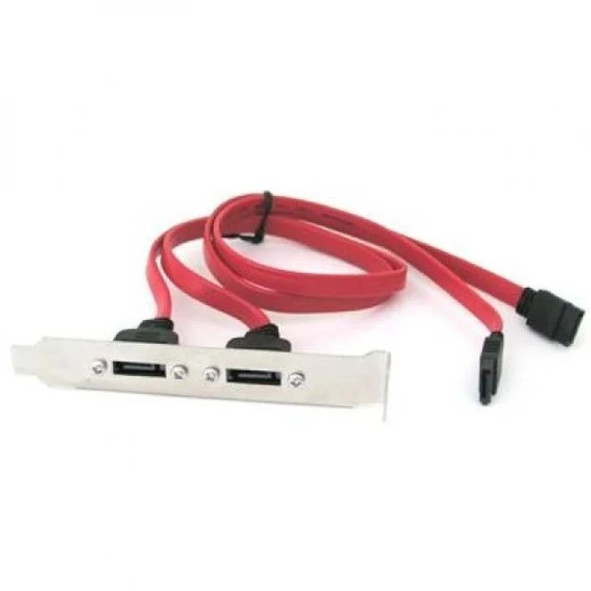 coms SATA 2포트 외장 브라켓 SATA 포트를 외부 연결