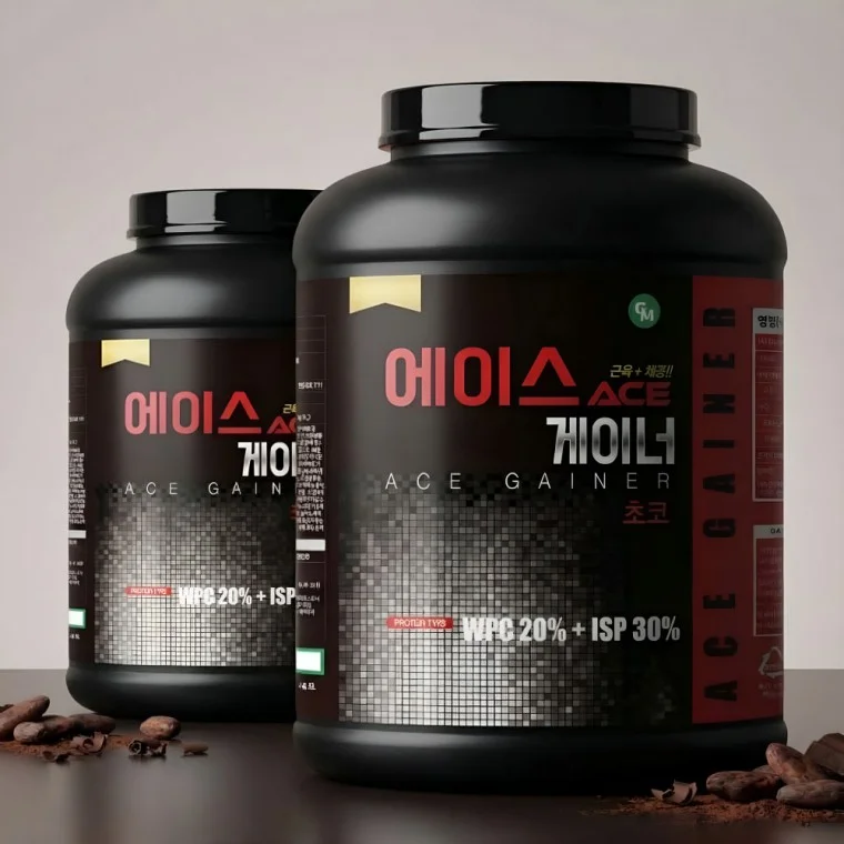 에이스 게이너 단백질 보충제 체중증가 살찌는프로틴 쉐이크 헬스보충제 초코맛 1+1