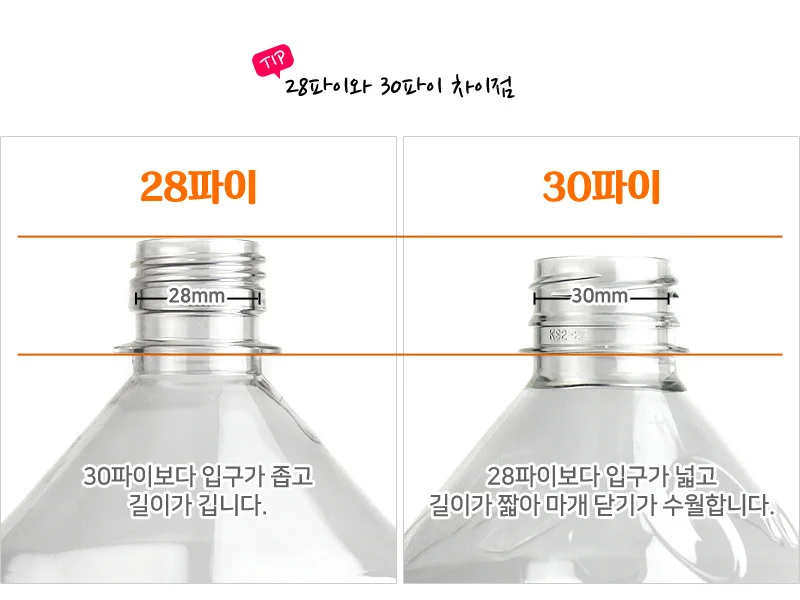 30파이 물통뚜껑 물통마개 100개 세트 플라스틱병뚜껑 상세1