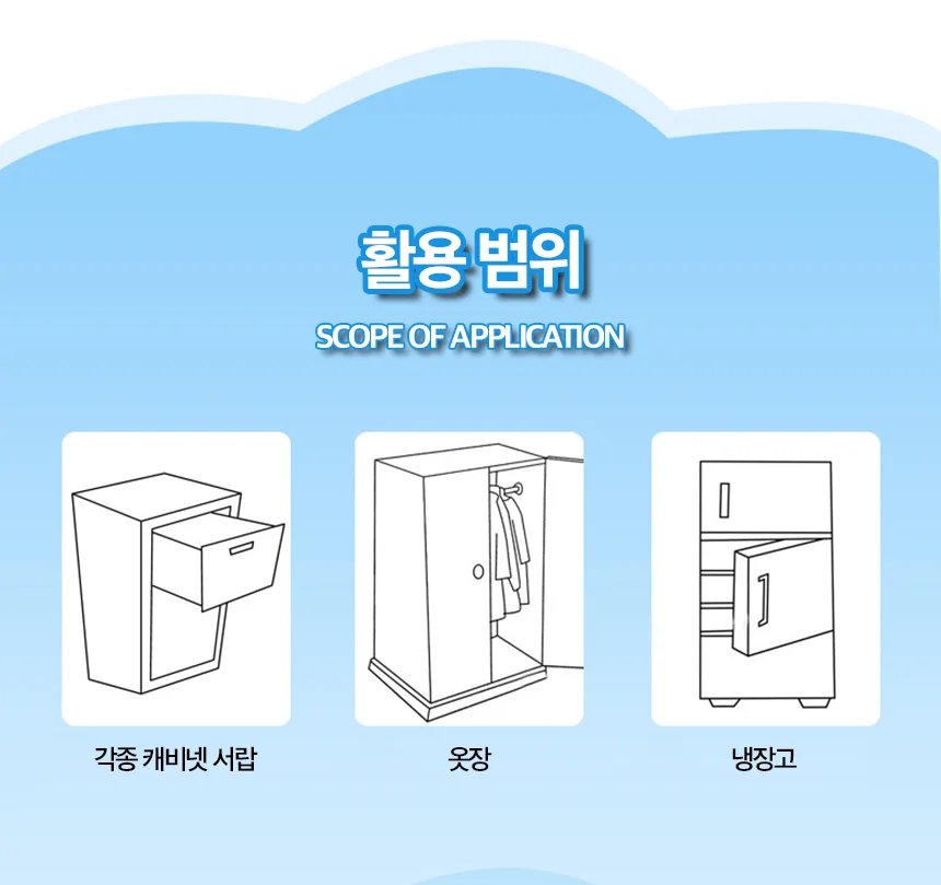 열림방지 서랍 잠금장치 안전 도어락 상세4