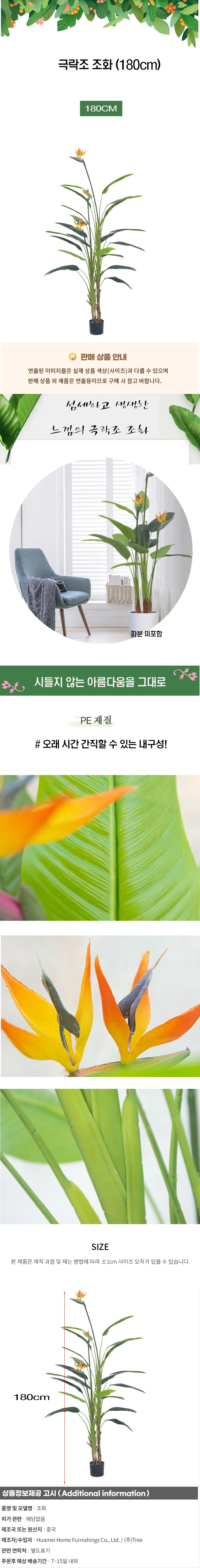 극락조 조화 (180cm) 상세1