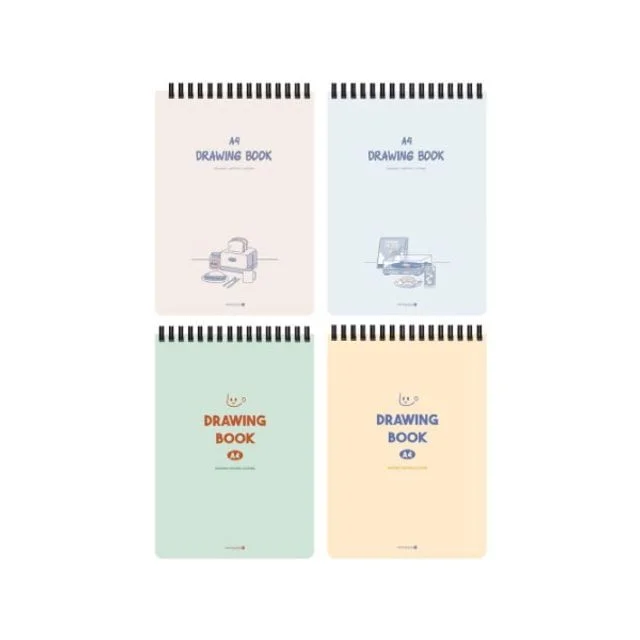 드로잉북 스케치북 연습장 크로키북 노트 그림 도화용지 스프링노트 드로잉 업무용수첩 디자인