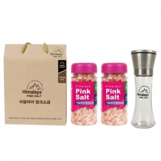 히말라야 핑크소금 선물세트 400g x 1개입 + 그라인더 상세1