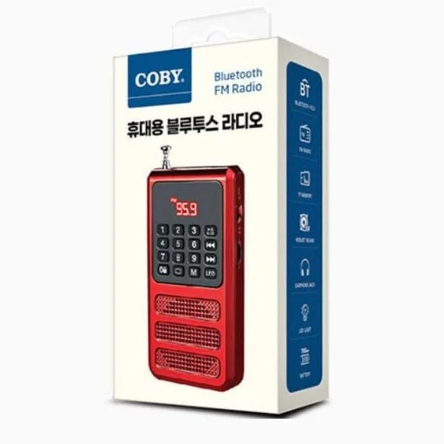 코비 휴대용 블루투스 라디오 야외용라디오 FM라디오