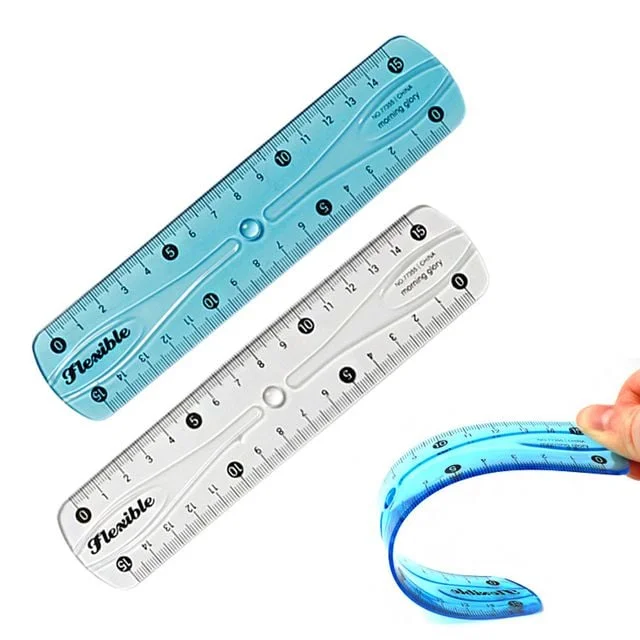 모닝글로리 문구자 말랑말랑자 15cm (랜덤1개) 사무용자 컷팅자 제도