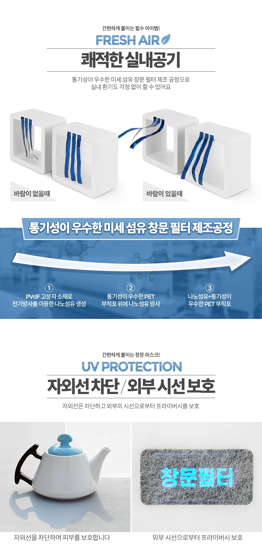 나노 방진망창문필터1.2M 미세먼지 차단 셀프 방충망 상세3