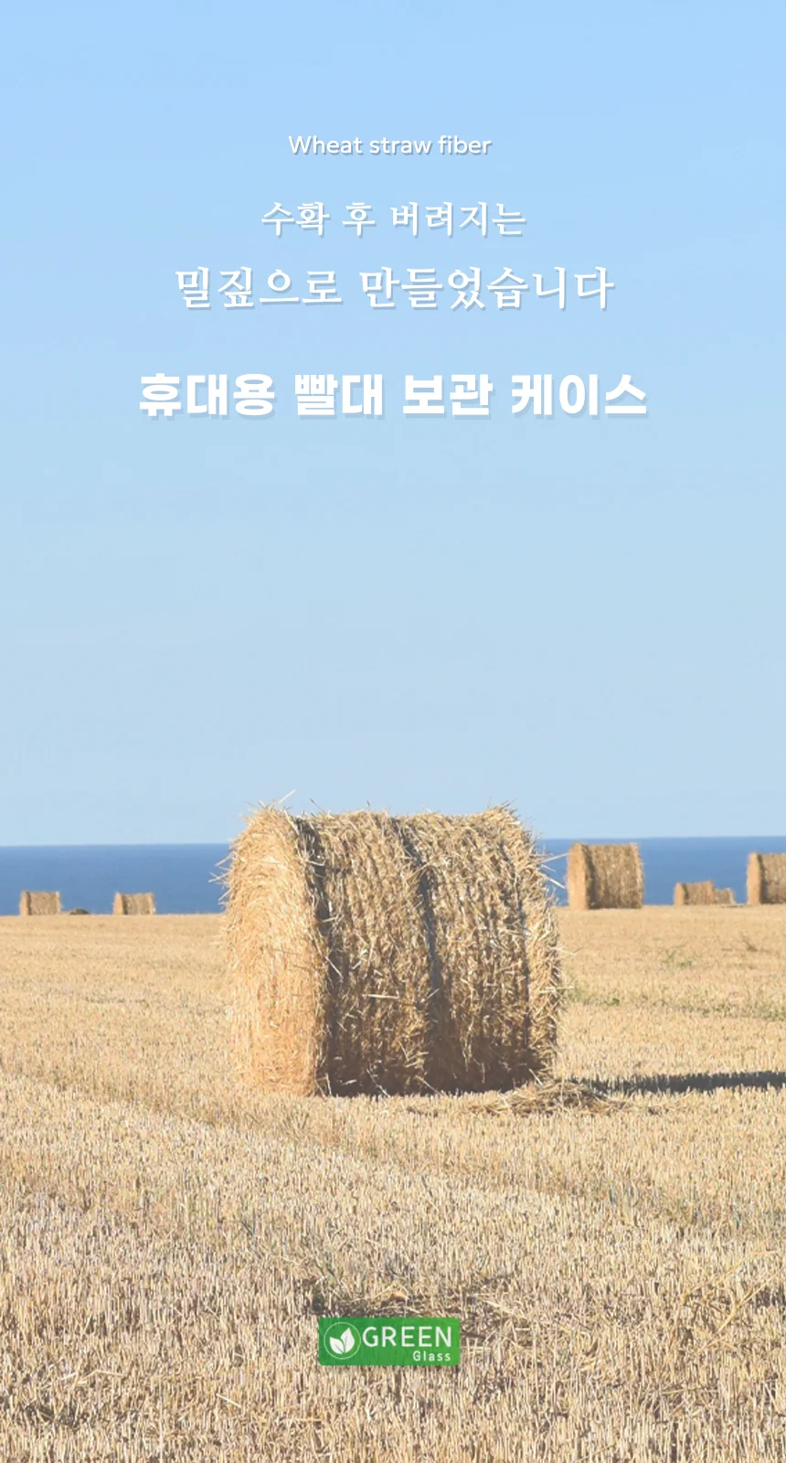 휴대용 빨대케이스 다회용 생분해 밀짚재질 상세1