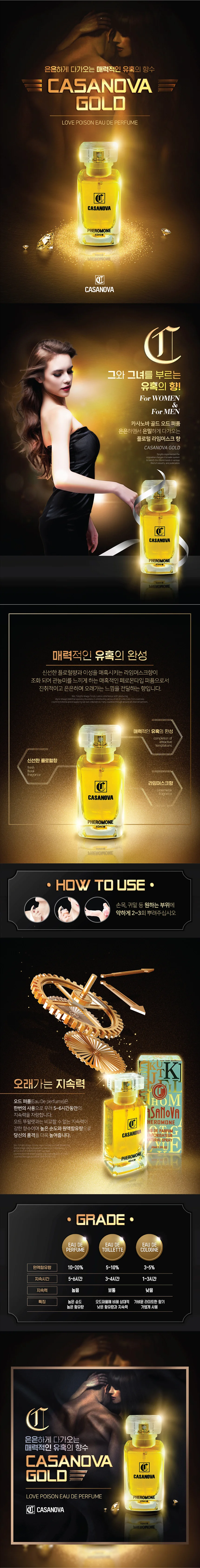 골드 카사노바 향수선물 40ml 페로몬향 은은 상세1