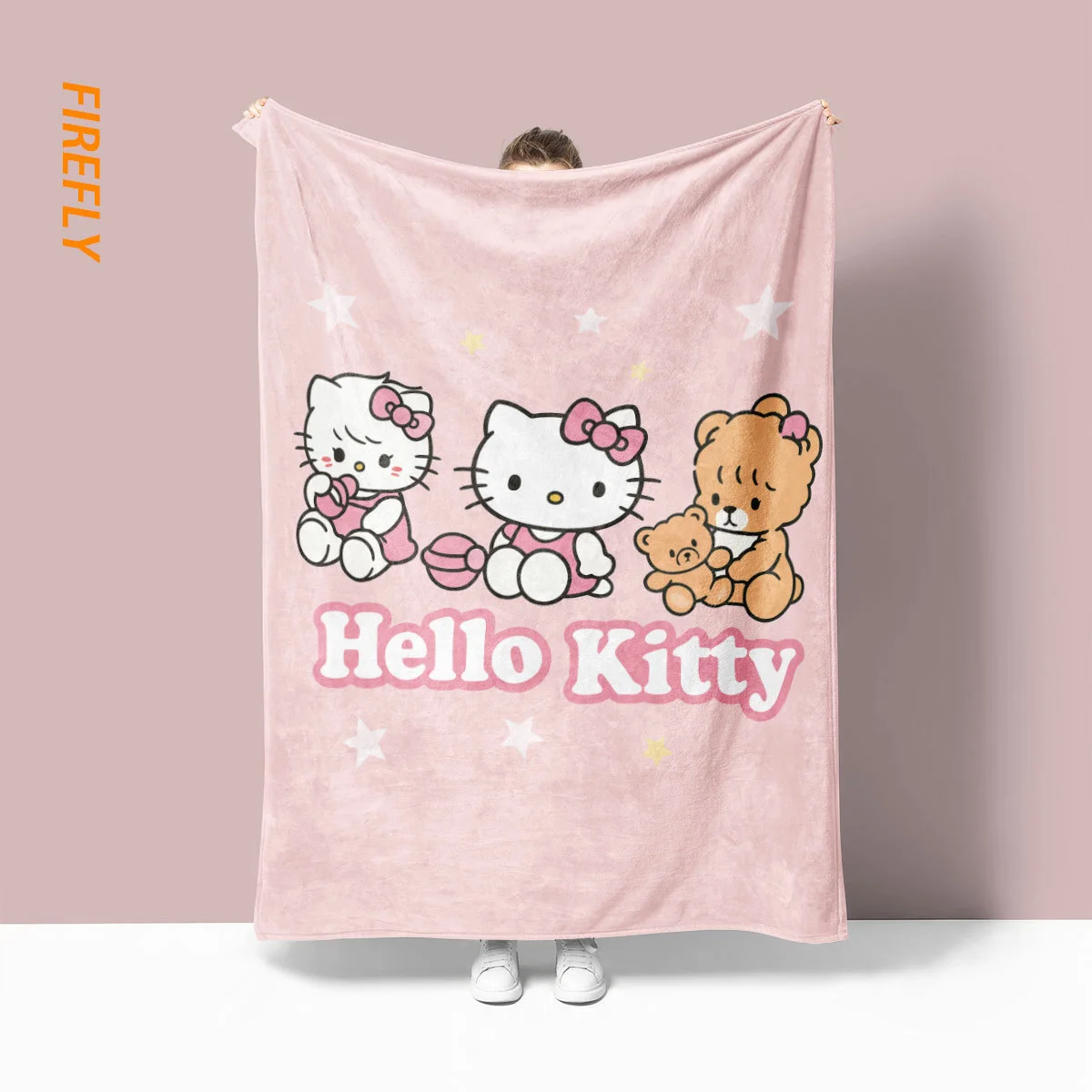 Hellokitty 플란넬 담요 캐릭터 아동 산리오 디지털 프린트 에어컨 담요 낮잠 덮개 상세5