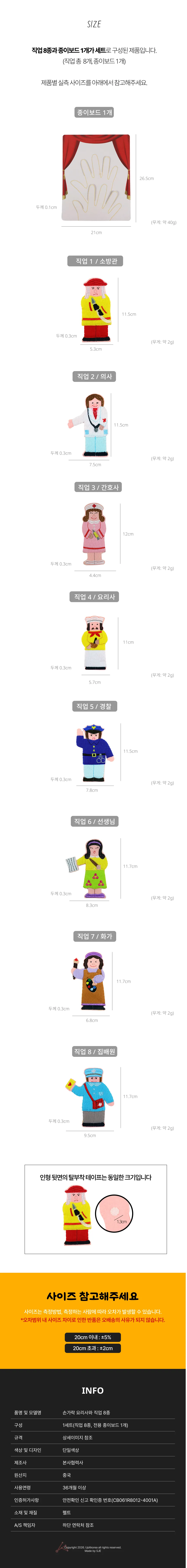 손가락 요리사와 직업 8종 상세2