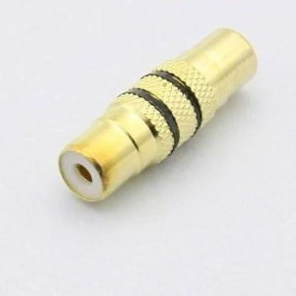 RCA 변환 젠더 아답터 (F/F) 변환 AV 단자 젠더 금색