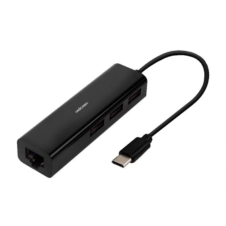 USB2.0 3포트 겸용 C타입 유선랜 480MBPS 자동설치 노트북 PC 컴퓨터 데스크탑 모니터