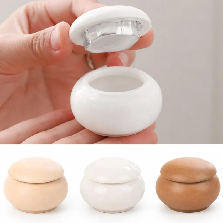 미니 현관 소금 단지 항아리 팥단지 3color 풍수 도자기 백자 보관 통 간수 용기 옹기 독 집들이 개업 선물