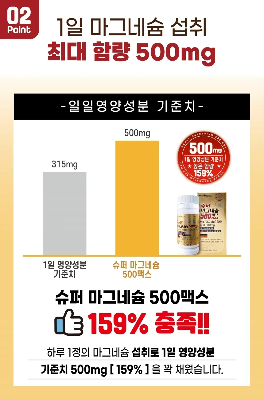 바라크 슈퍼 마그네슘500 맥스_60정_2개월분 상세5