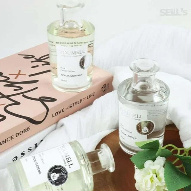 180ml 유멜 리드 플라워 디퓨저 집들이디퓨저 카페디퓨저