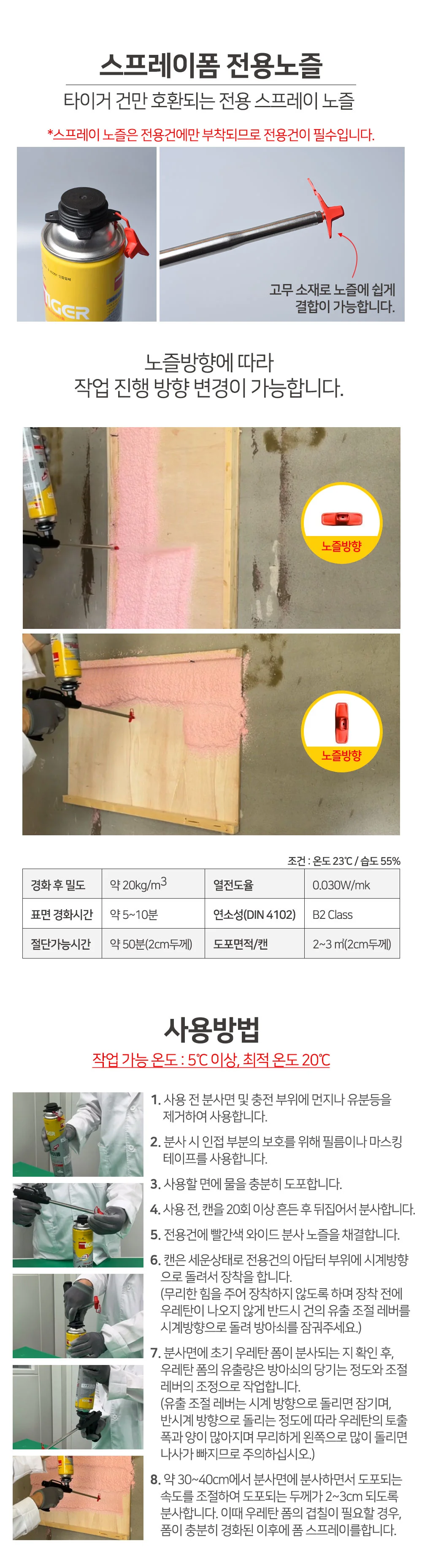타이거 우레탄 스프레이폼 상세4