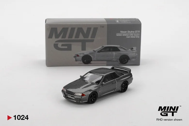 닛산 스카이라인 GT-R 니스모 BNR32 CRS 버전 다크 메탈 그레이 1대64 상세4