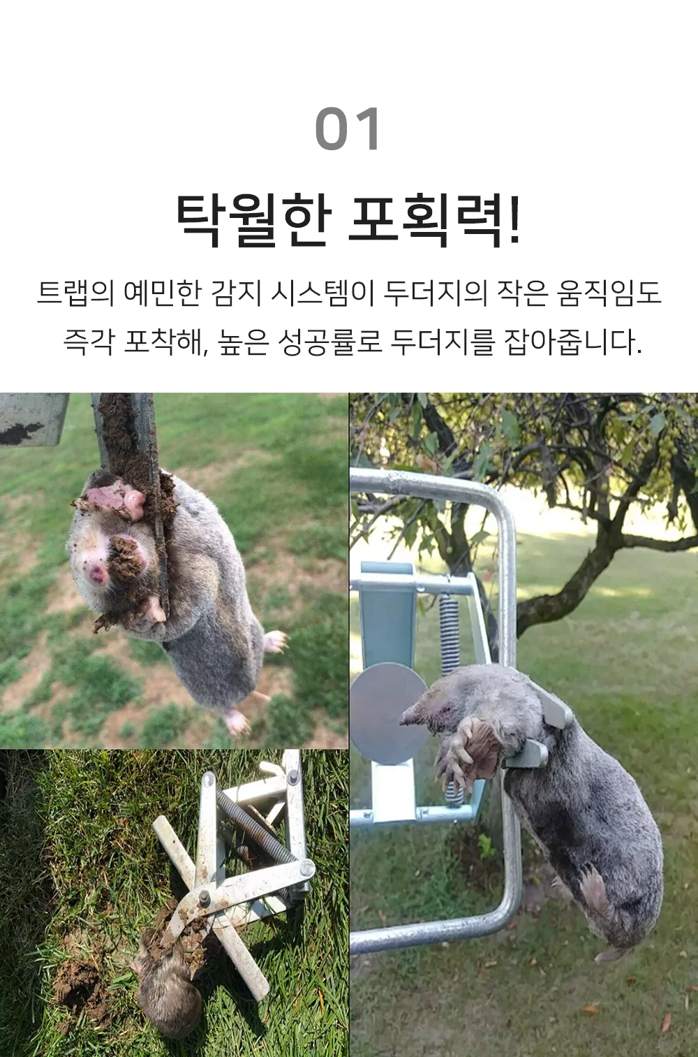 두더지퇴치기 두더지 포획기 덫 트랩 상세3