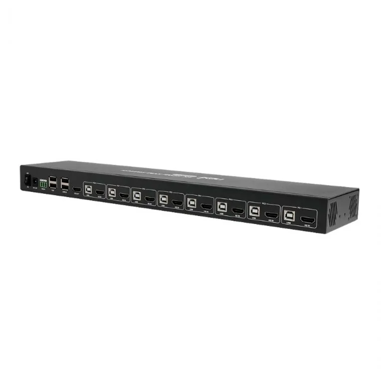 4K USB2.0 HDMI KVM스위치 8포트 고화질 화면 컴퓨터본체 8대 PC제어 선택버튼 전송속도 480MBPS