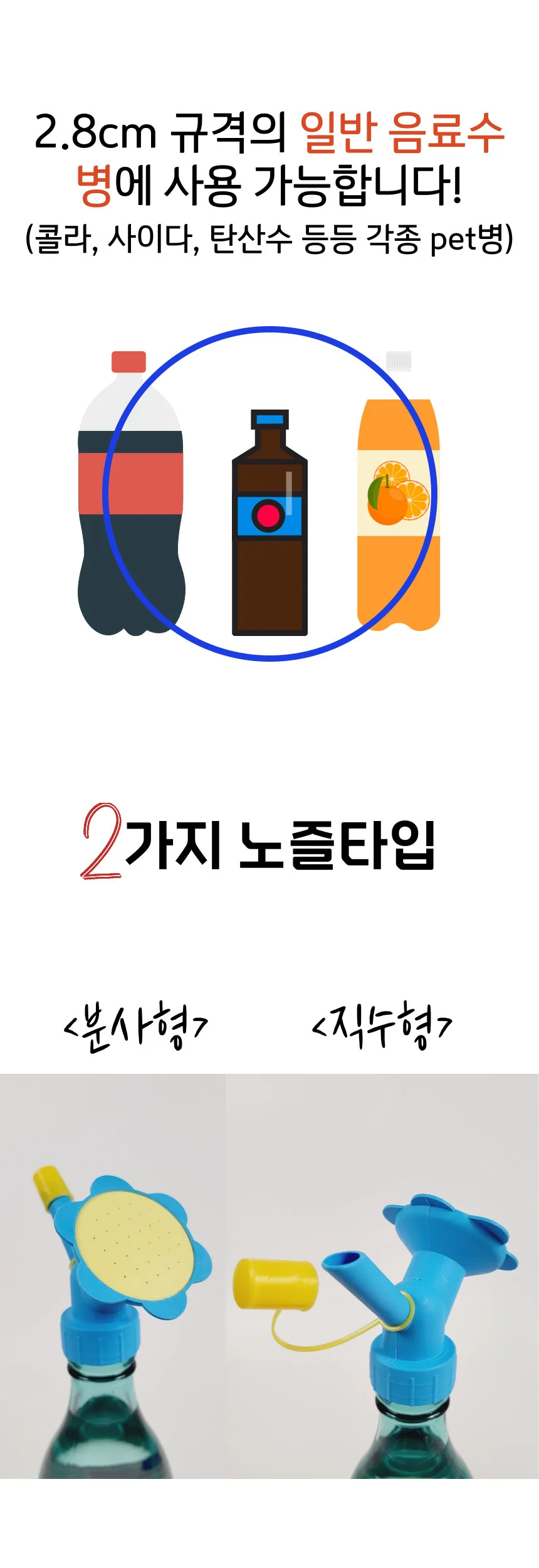 페트병 재활용 물조리개 화분 물뿌리개 물조루 상세2