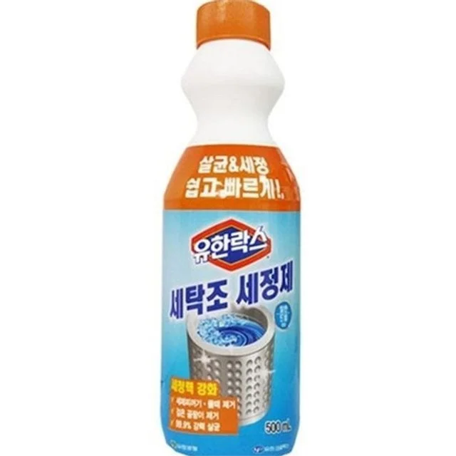 세탁조 세정제 500ml 세탁기 세정제 청소액 살균제 통돌이 제거제 드럼 냄새 곰팡이 생활용 이물질 가전