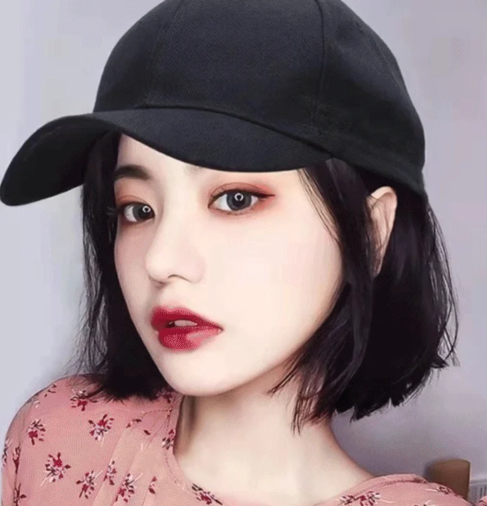 모자일체형 짧은가발 단발머리 IT-23028 상세1