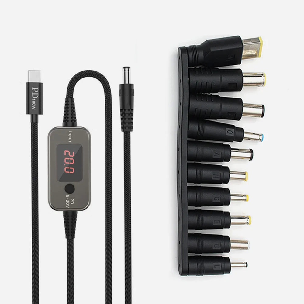 100W PD C to DC 변환 케이블 젠더 10종 세트 DC젠더