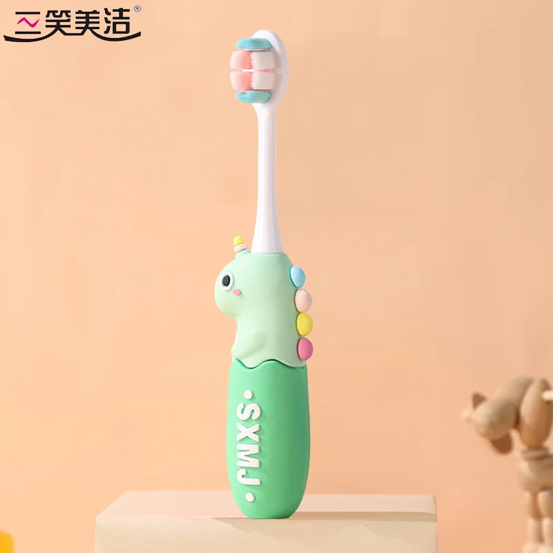 유니콘칫솔 산샤오 메이지 어린이 칫솔 부드러운 털 잇몸 케어 3-6-12세 초등학생 아기 상세1