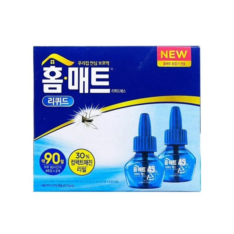 홈매트 리퀴드 액체 모기향 모기약 리필 45일 2개입
