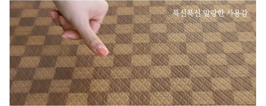 양면 주방매트 우드 나무무늬 PVC 발매트 12T 소중대 상세2