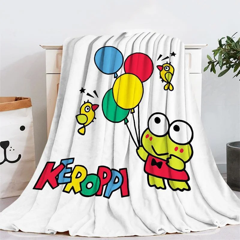 삼리오 크로스보더 카툰 대눈 개구리 플란시드 벨벳 담요 침대 시트 에어컨용 담요 사무 상세3