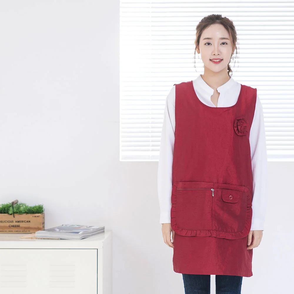 원플라워 어린이집 원피스 앞치마 XL XXL 상세4