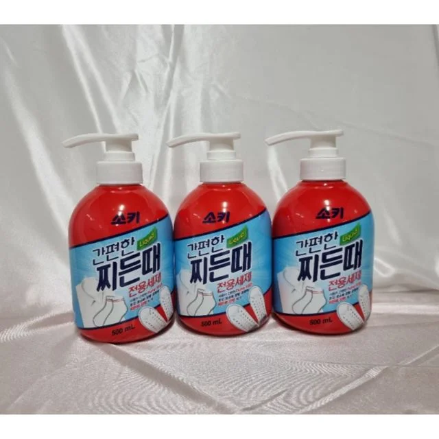 얼룩제거 찌든때전용 찌든때세제 셔츠 산소계표백제 세탁 옷깃세제 산소계표 운동화 3개입 500ml