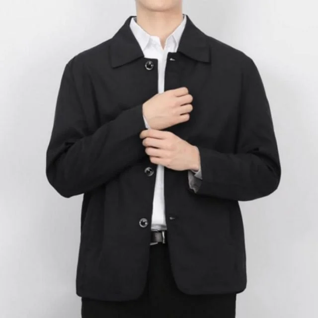 하프코트 남성 간절기 트렌치 재킷 가을 점퍼 남자 아우터