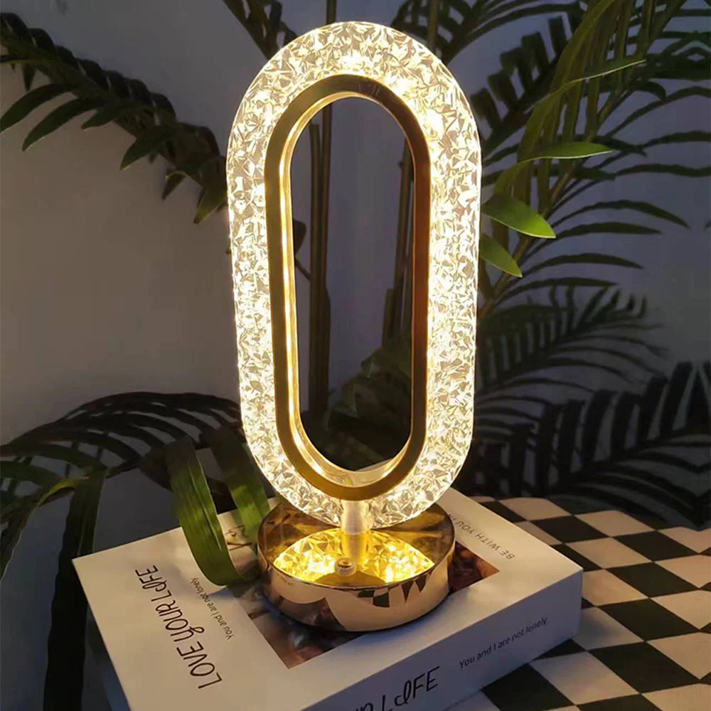 딥무드 무선 터치 크리스탈 스탠드 수면 침대 무드등
