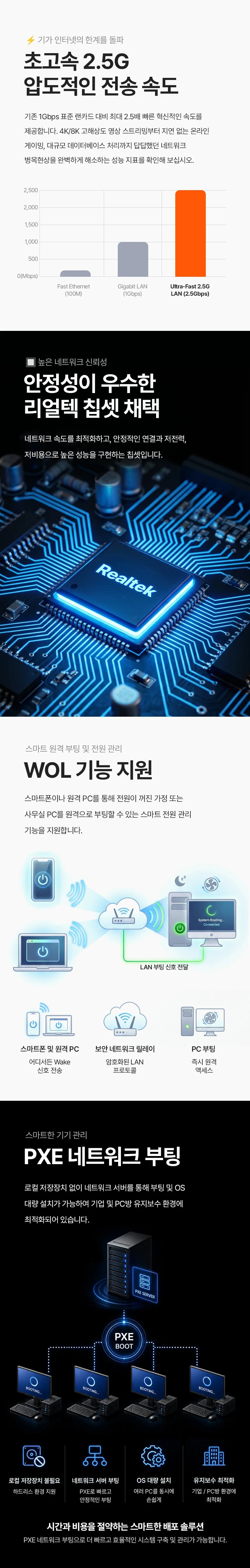 pcie 랜 카드 2.5G 랜 카드 익스프레스 데스크탑 네트워크 이더넷 리얼텍 컴퓨터 상세2