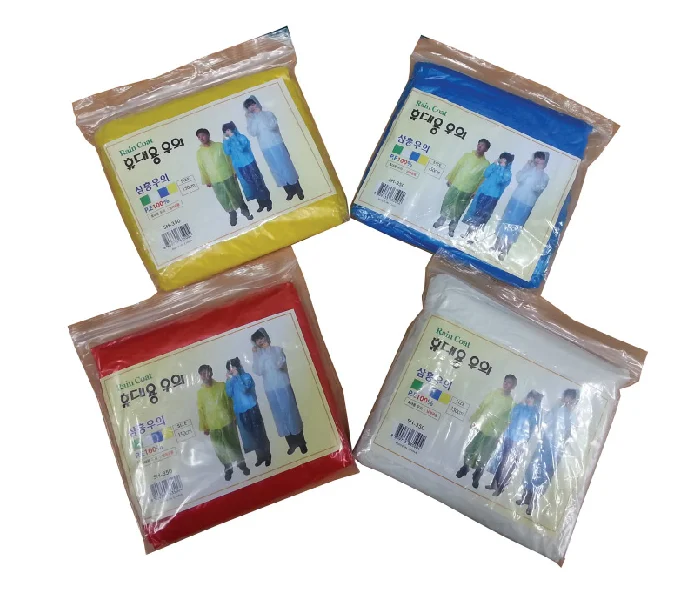 판쵸우의 비옷 눈옷 남녀공용 일회용 우비 상세2