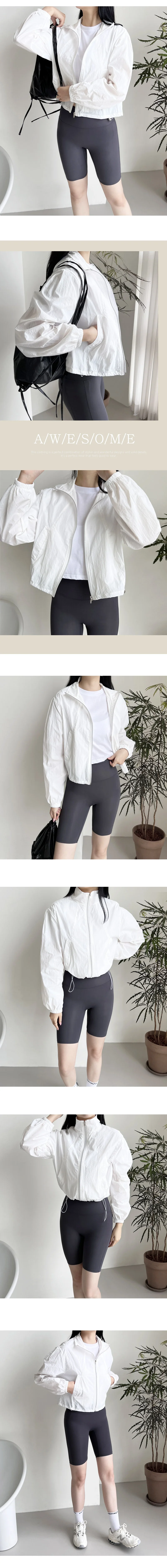 바람막이 자켓 여성 경량 집업 점퍼 아우터 윈드브레이커 상세3
