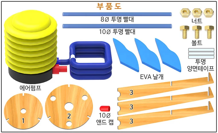 로켓만들기 발로 밟는 에어로켓 1개 상세4